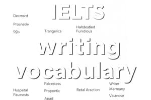 IELTS Vocabulary for Writing