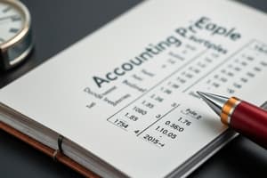 Accounting Concepts and Principles