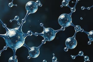 Biomolécules UE 2.1: L'eau et ses liens