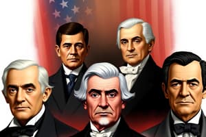 First 5 Presidents of US Flashcards