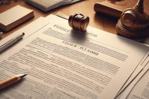 Contract Law: Valid, Void, and Voidable Contracts