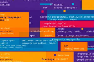 Programming Languages Quiz
