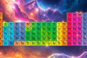 Periodic Table Overview and History