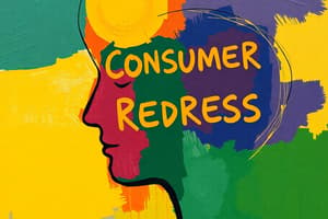 Consumer Redress Mechanisms Quiz