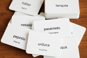 Spanish CH Words Flashcards