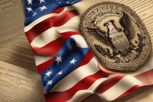 Objectives of US Federal Government in the Constitution Preamble