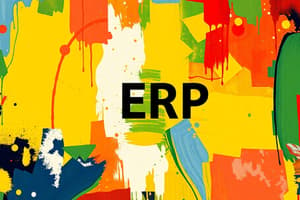 ERP Modules Overview and MRP Development