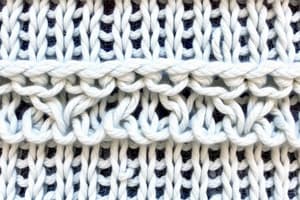 Knitted Loop Structures and Stitches