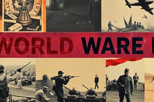 Causas y desarrollo de la Segunda Guerra Mundial