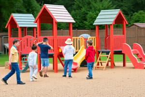 Mädchen im Spielplatz