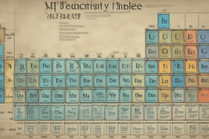 The Periodic Table of Elements