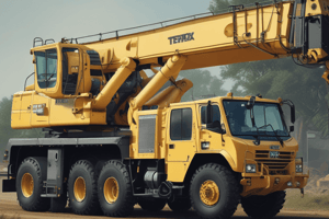 Terex/Atlas 600.2 M1 Crane Specifications Quiz