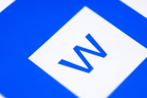 Microsoft Word: Core Functionality & File Formats