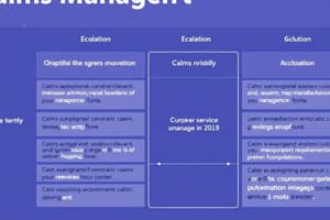 Corporate Claims Escalation Matrix