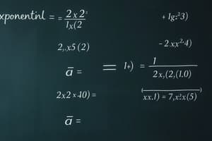 EMath 1101 Exponential and Logarithmic Functions