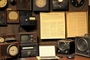 History of Media: Pre-Industrial to Industrial Age