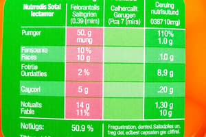 Reglamento CE N° 1924/2006 sobre nutrición