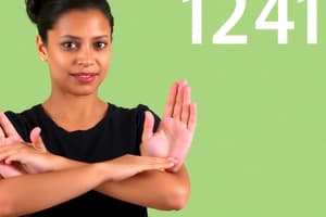 Learning ASL Numbers 1-15