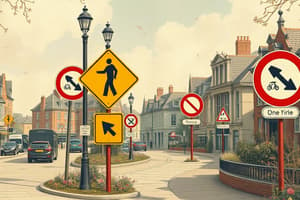 Driving Regulations and Sign Meanings