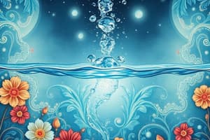 Water: Properties and Molecular Structure