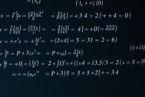 Defining Linear Equations