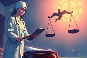 Legal Aspects of Nursing