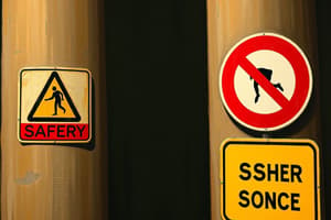 Accident Prevention Safety Signs Quiz