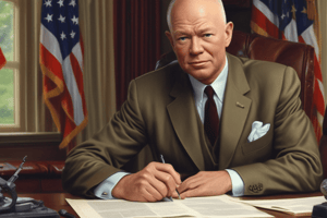 Dwight D. Eisenhower Presidency Quiz