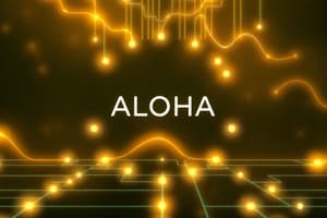 MAC Sublayer Protocols: ALOHA & Channel Allocation