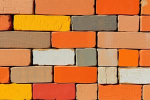 Classification and Manufacturing of Bricks