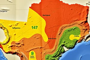 Texas Ecoregions Flashcards