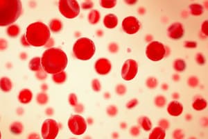 Anemia: Classification, Etiology, and Manifestations