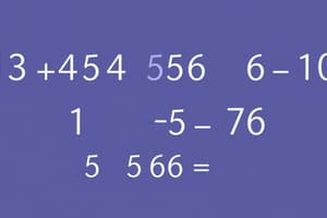 Real Number System Overview