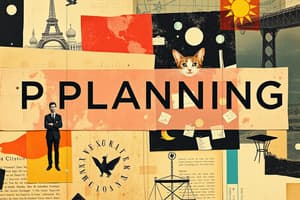 Management Chapter 10: Planning Process