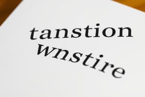 Transition Words: Meaning and Examples