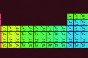 The Periodic Table Overview