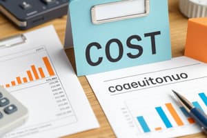 Cost Account Overview