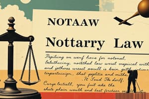 Illinois Notary Primer Flashcards