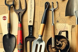 Hand Tools for Gardening and Farming