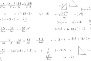 Algebra Class: Straight Lines & 3D Shapes