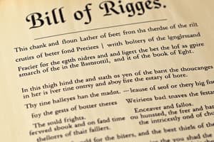 The Bill of Rights Quiz