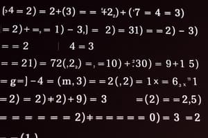 Algebra Class: Terms, Variables, and Equations