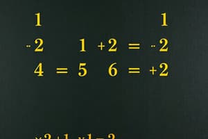 Basic Arithmetic and Number Systems