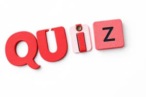 General Quiz Overview