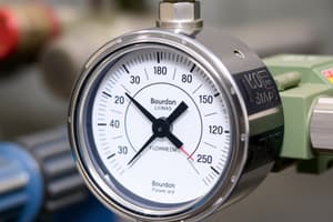 Bourdon Flowmeter Quiz