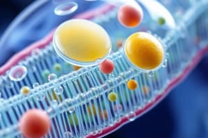 Cell Biology: Membrane Structure and Transport