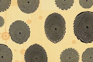 Fingerprint Patterns Quiz