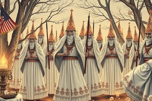 Ku Klux Klan Overview