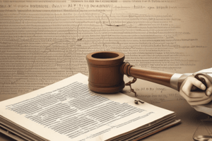 Vitiating Factors in Contract Law