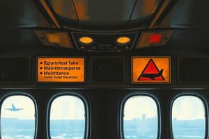 Aircraft Safety and Maintenance Signs